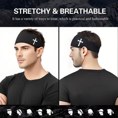 Unisex Sports Headband for Running Cycling Yoga Elastic Quick Dry Sweatband