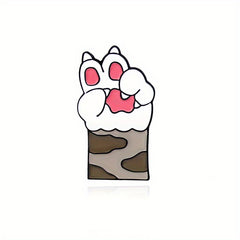 Cat Paw Brooch Pin Fun Animal Gift for Kids & Adults