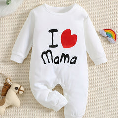 Mama&PaPa Baby Onesie Long Sleeve Cotton Unisex Newborn Romper