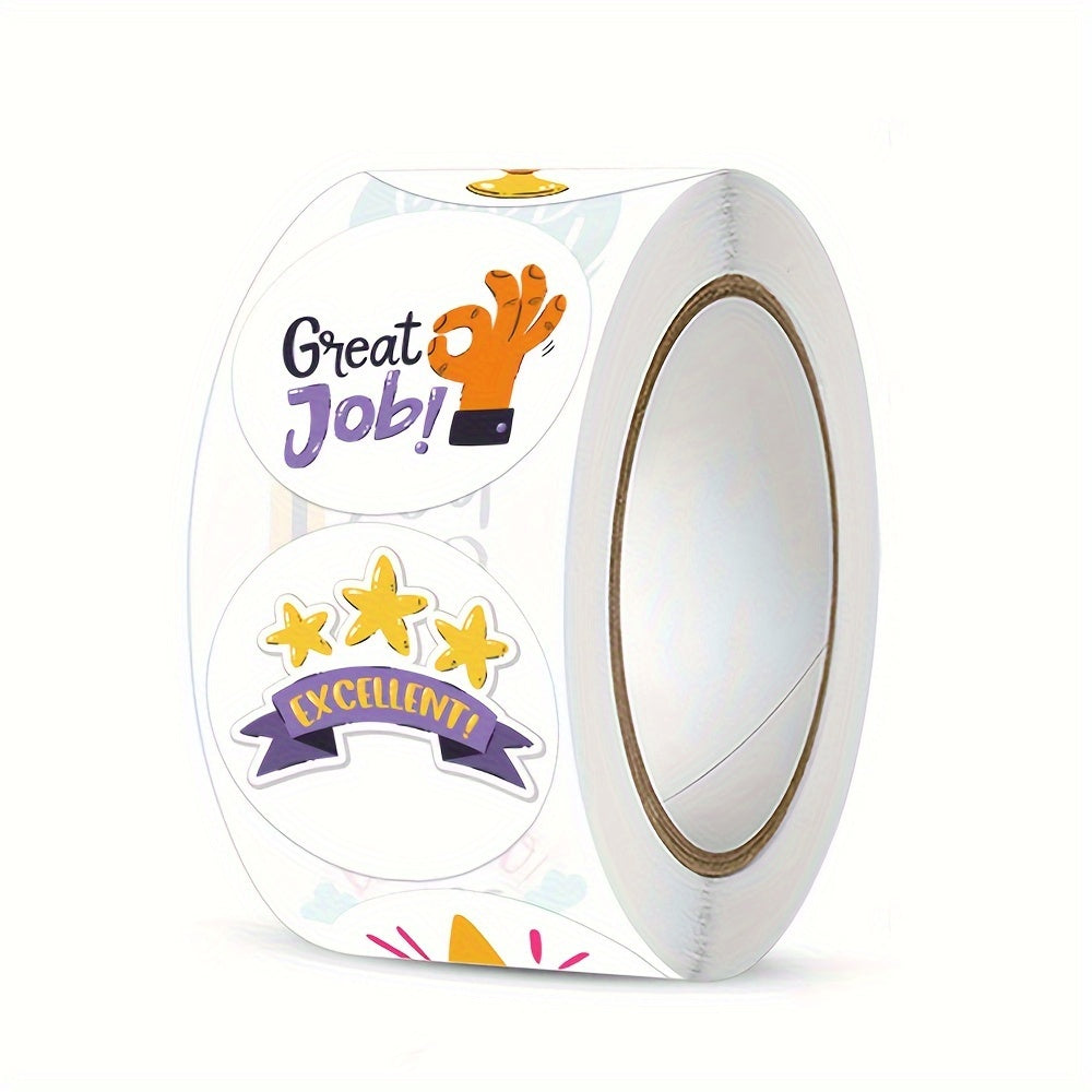 300pcs Cartoon Reward Stickers Teacher Supplies Classic Gift Sticker Roll