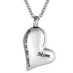 Pet Cremation Urn Jewelry Stainless Steel Keepsake Necklace for Ashes