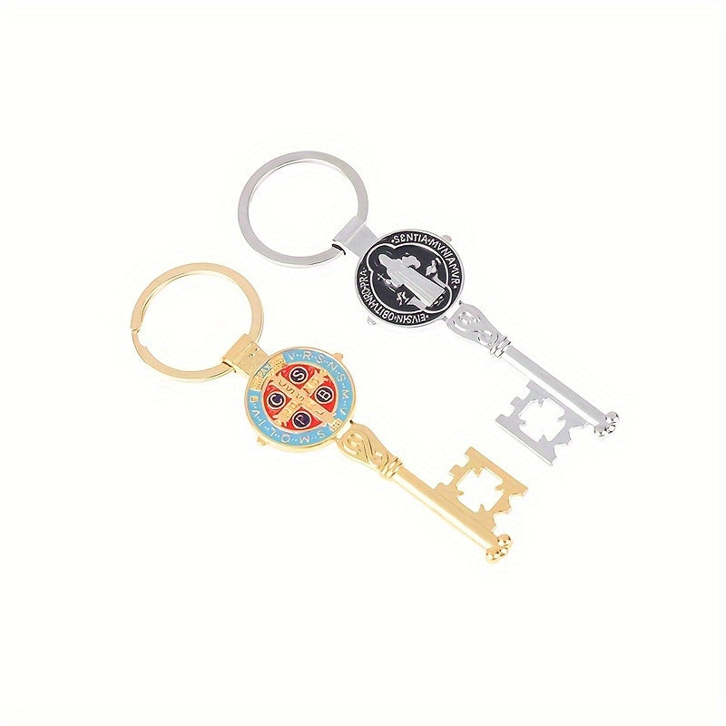 Creative Key shaped Keychain Keyring For Men Women Alloy Key Chain Pendant