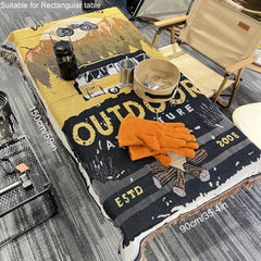 Retro Tassel Blanket Throw Sofa Cover Outdoor Adventure Camping Decorative