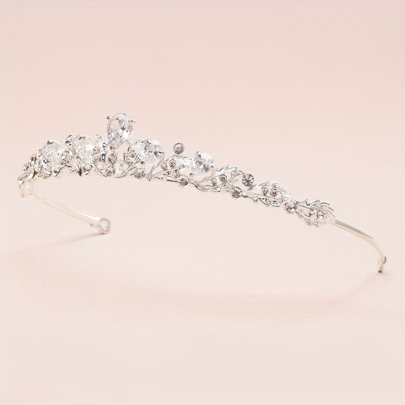 Baroque Crystal Tiara Headband Women Hair Accessories