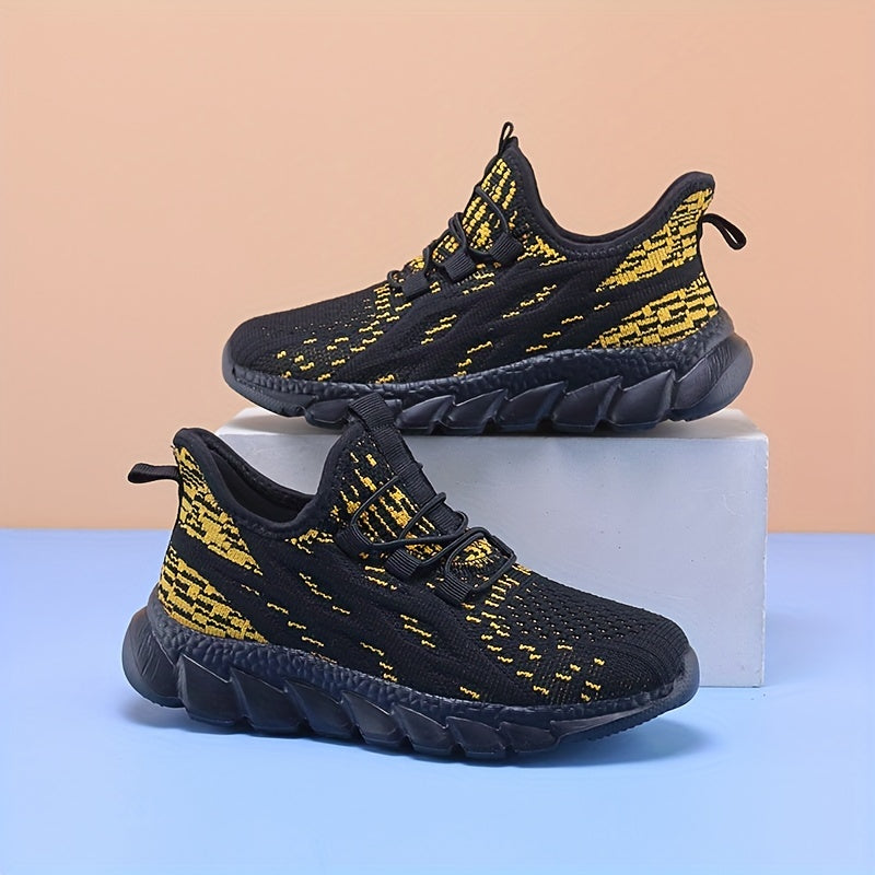 Boys Lightweight Breathable Slip On Walking Sneakers