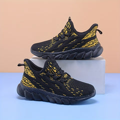 Boys Lightweight Breathable Slip On Walking Sneakers