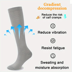 Copper Compression Socks for Women & Men 10-20 mmHg Knee High Support