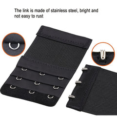 3pcs Bra Extension Buckle Set Comfortable Strap Extenders Women's Accessories