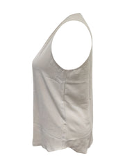 Solid Button Split Tank Top & Pants Outfit Set