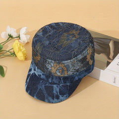 Y2K Lace Denim Baseball Cap Vintage Sunscreen Sports Hat