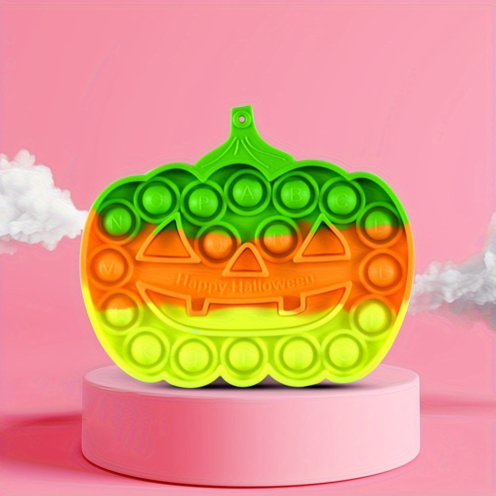 Silicone Pumpkin Push Bubble Board Autism Kid Sensory Educational Toy