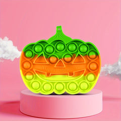 Silicone Pumpkin Push Bubble Board Autism Kid Sensory Educational Toy