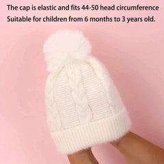 Kids Winter Knitted Hat for 6 Months Old