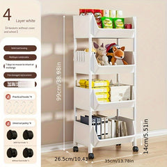 Small Stroller Shelf Floor Layer Household Living Room Snack Bookshelf Storage