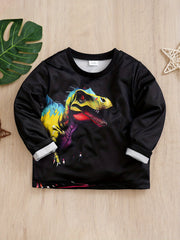 Kids Dinosaur Print Long Sleeve T-shirt