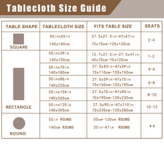 Polyester Tablecloth Cotton And Linen Solid Fabric Table Cover
