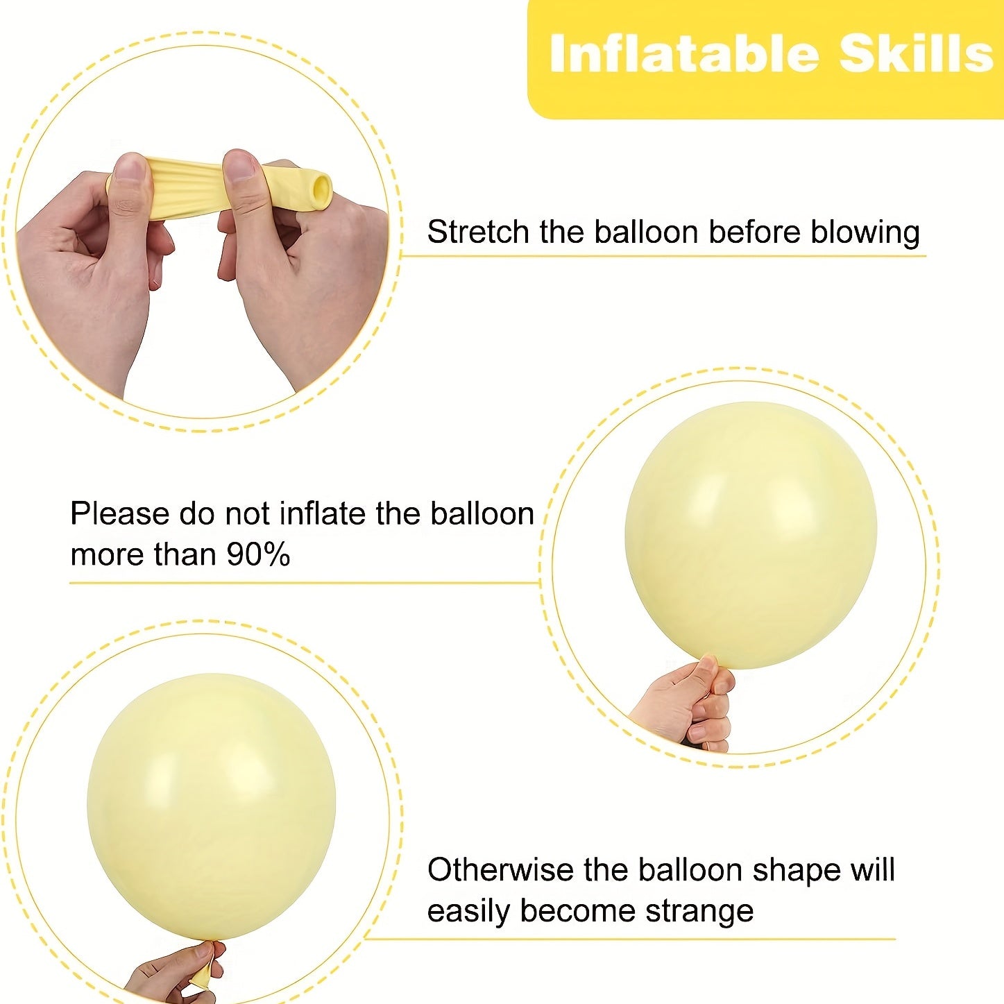 Pastel Yellow Balloons Assortment for Garland Arch - 87pcs