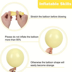 Pastel Yellow Balloons Assortment for Garland Arch - 87pcs