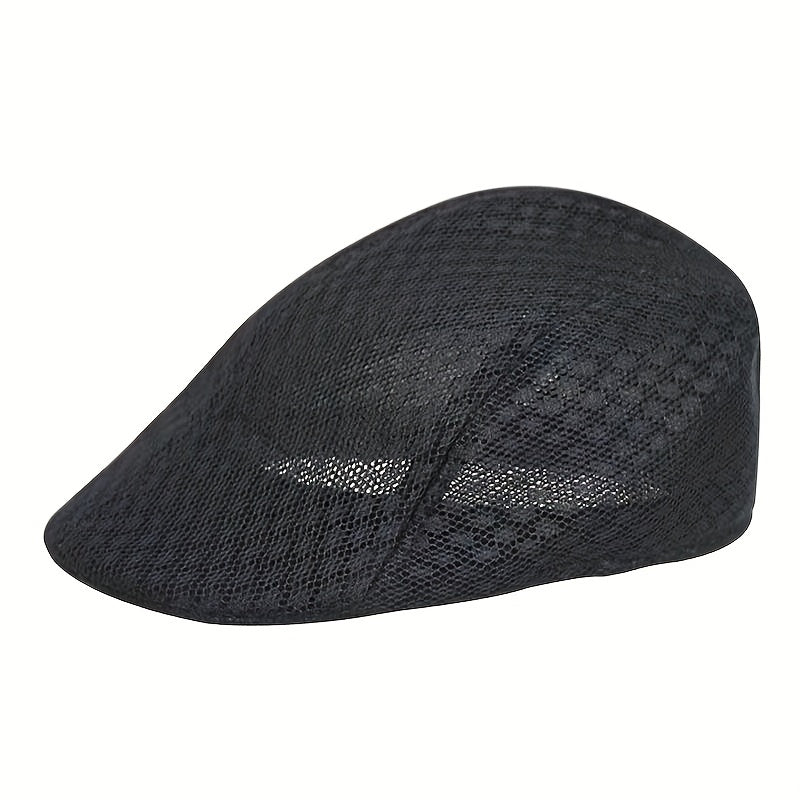 Men's Mesh Beret Hat Summer Breathable Hat