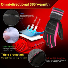 Kids Ski Gloves Cold Weather Tear-resistant Outdoor Sports Gloves