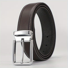 Men's Leather Needle Buckle Belts For Business And Leisure
