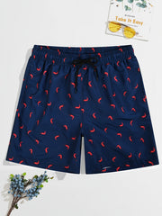 Men's Small Shrimp Double Layer Beach Pants