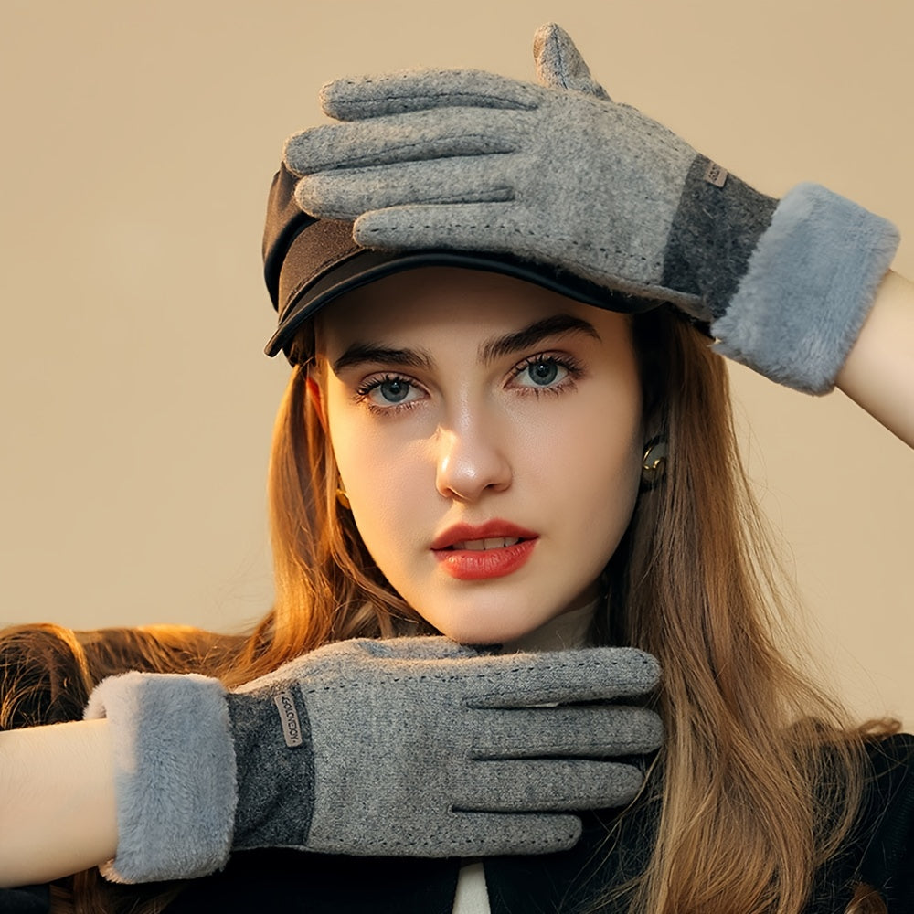 Women Winter Outdoor Thermal Anti Cold Gloves Warm And Stylist