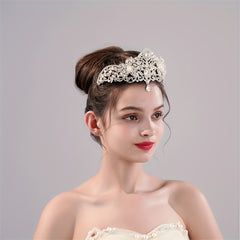 Silvery Headband Crystal Rhinestone Head Jewelry Women Hair Accessories