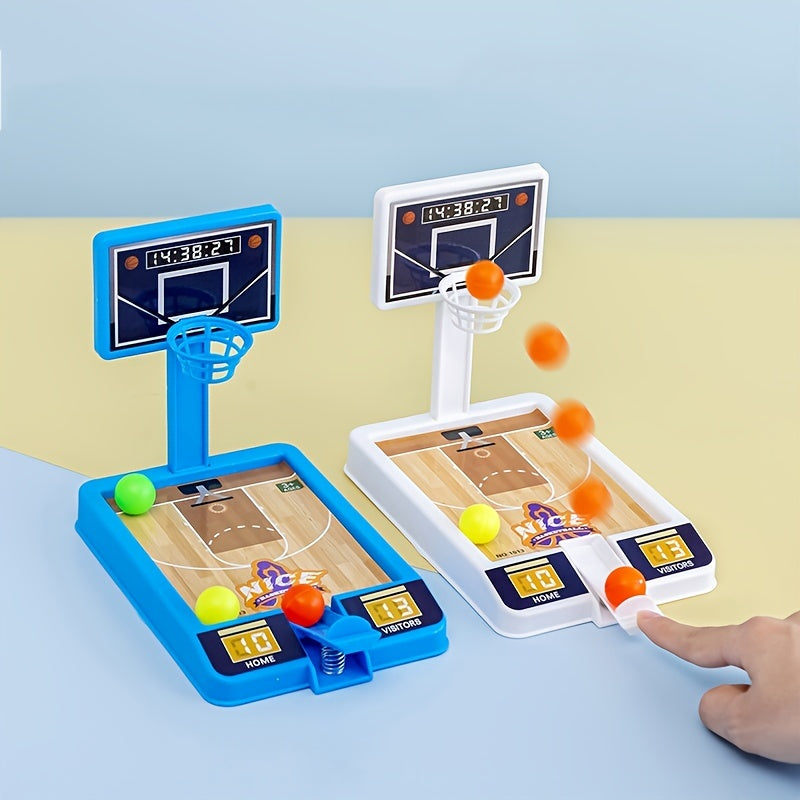 Mini Tabletop Shooting Device Finger Catapult Basketball Machine