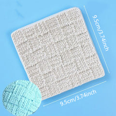 Candy Silicone Mold Knitted Texture Pattern Sweater Weave