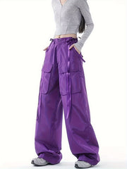 High Waist Loose Fit Cargo Pants Women's Activewear