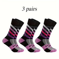 Men's Mid Calf Sport Socks - Sweat Absorbing Nylon Blend - Comfy & Breathable