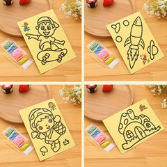 10pcs Sand Painting Set For Kids DIY Colorful Sand Making Educational Gift