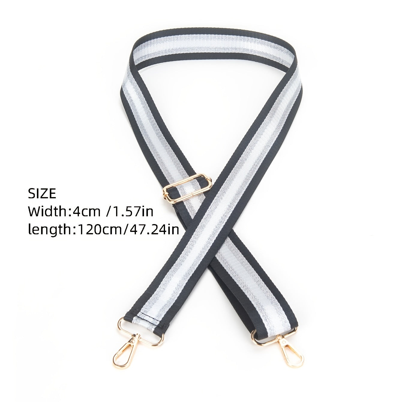 Adjustable Colorful Bag Replacement Strap - Striped Design