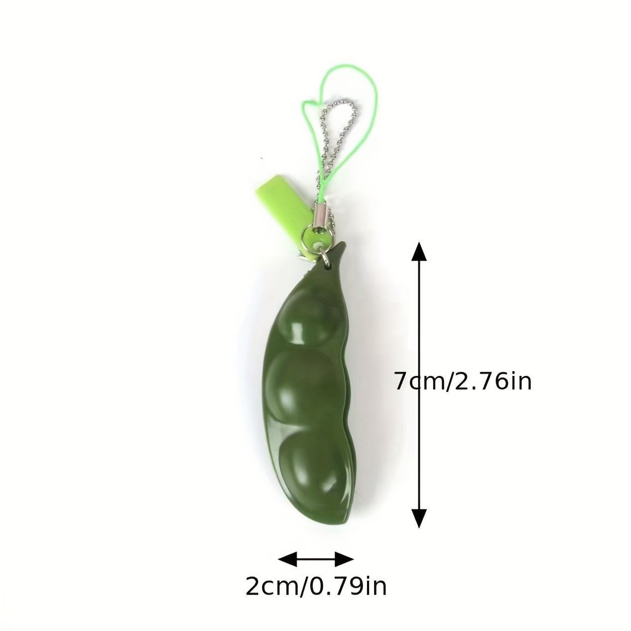 Men's Squeeze Toy Keychain: Squeeze Bean & Peanut for Women, Funny Keyring