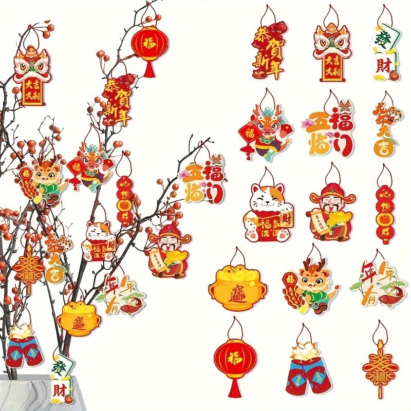 15pcs Spring Party Decoration Hanging Cards