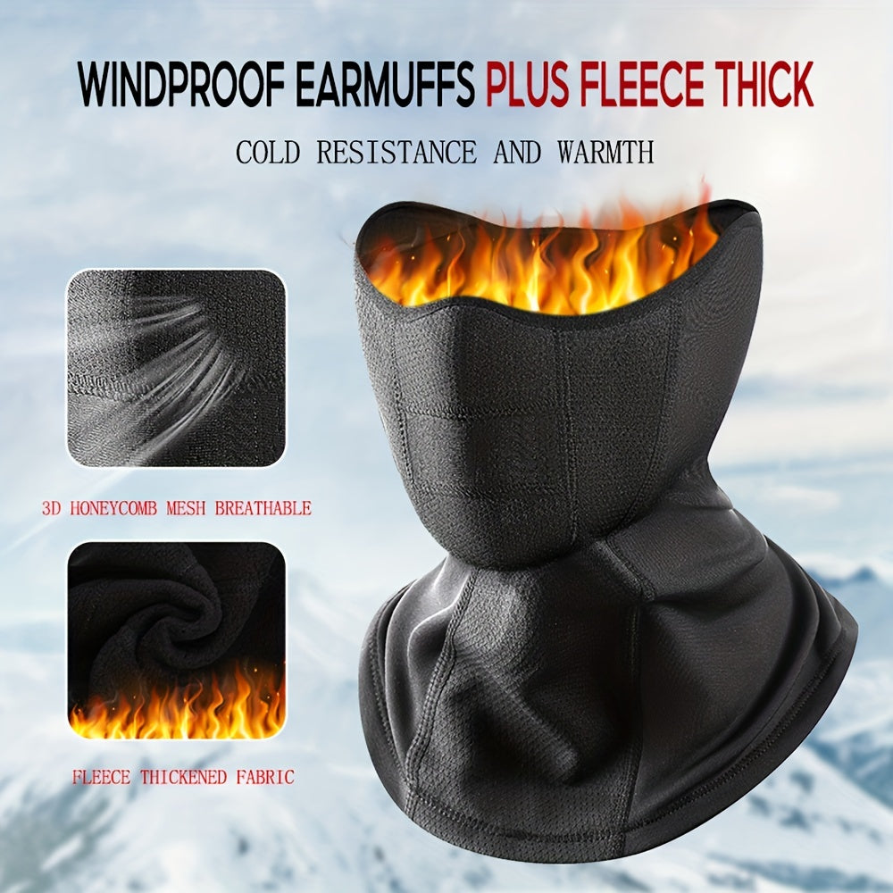 Fleece Windproof Ear Protection Headgear for Outdoor Activities
