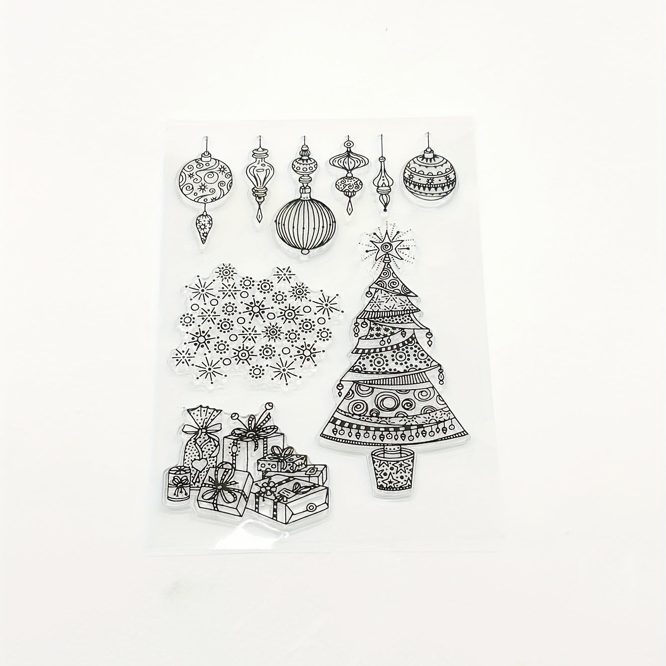 Christmas Tree Stamp Painting Tool Scrapbooking Decoration Silicone