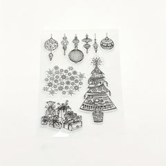 Christmas Tree Stamp Painting Tool Scrapbooking Decoration Silicone
