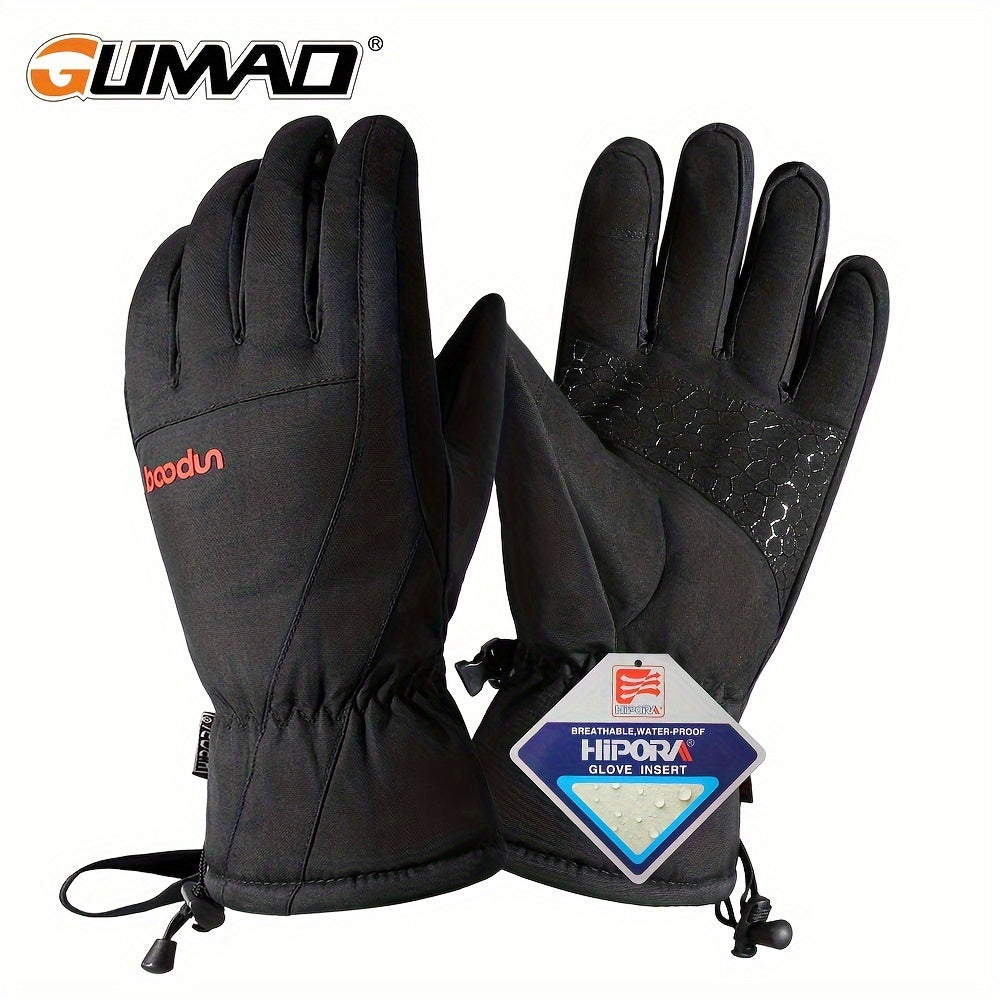 Waterproof Winter Gloves w/ Touchscreen - Ideal for Skiing & Outdoor Work