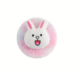 Cartoon Plush Folding Mirror Travel Portable Cosmetic Touch Up Mirror