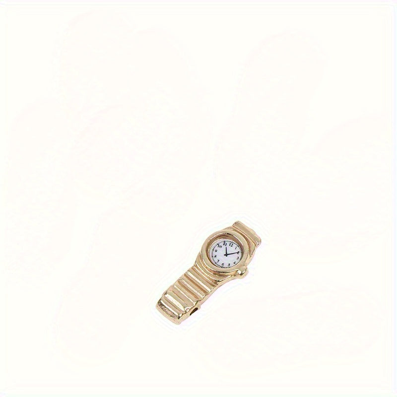 Mini Metal Pocket Watch for Dollhouse 1 12 Scale DIY Model Toy Accessories