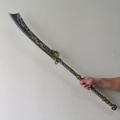 3D Dragon Pattern Carved Plas. Toy for Cosplay Prop
