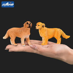 STARMAP Simulation Pet Dog Model Toy Puppy Figurine Desk Ornament Car Decoration