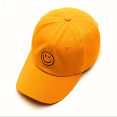 Embroidery Happy Face Baseball Cap Hip Hop Bboy Snap