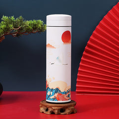 Chinese Style Vintage Insulated Water Bottle 304 Stainless Steel Cup