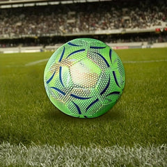 Wear Resistant Glow In The Dark PU Leather Football Standard Size 5