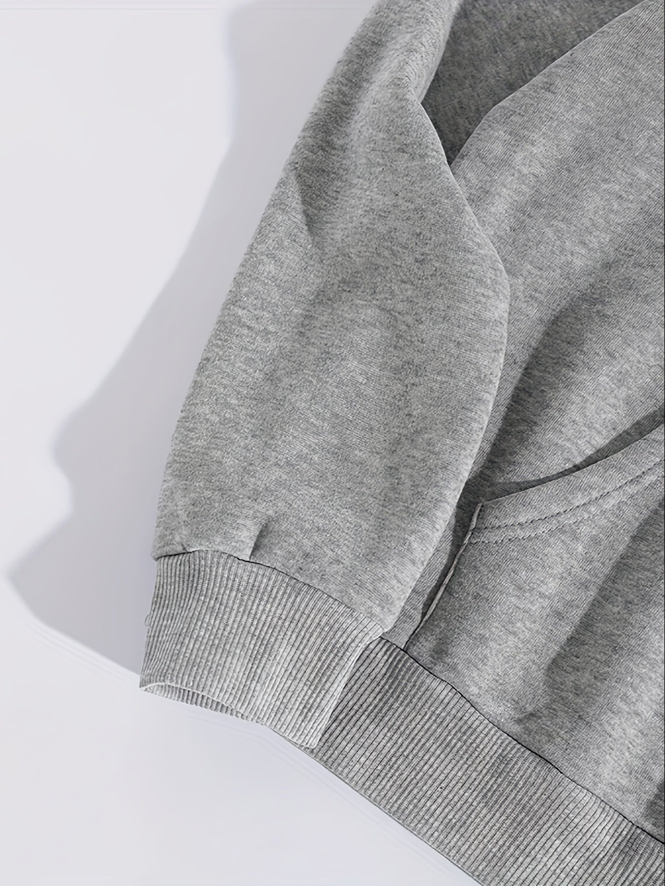 Flower & Letter Graphic Drawstring Sweatshirt