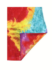 Tie Dye Print Mini Tank Dress Sleeveless Casual Dress