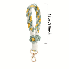 Boho Flower Keychains & Wristbands for Girls